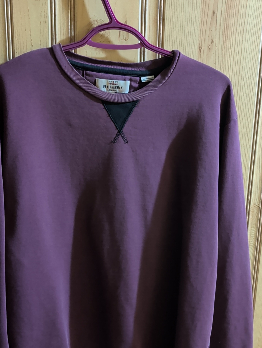 Ben Sherman Men's Plum Crewneck Sweatshirt